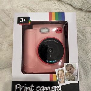 Pink Instant Print Camera for Kids